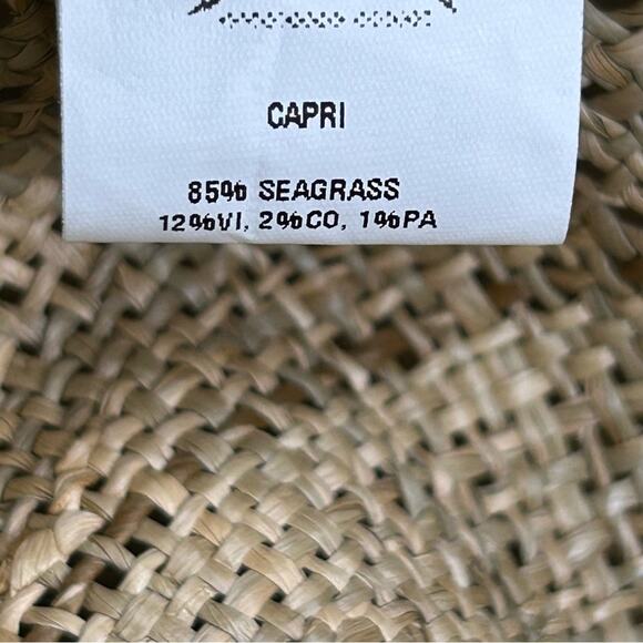 Filu Hats Dianora Salviati Capri Forest Straw Hat Natural/Green Medium